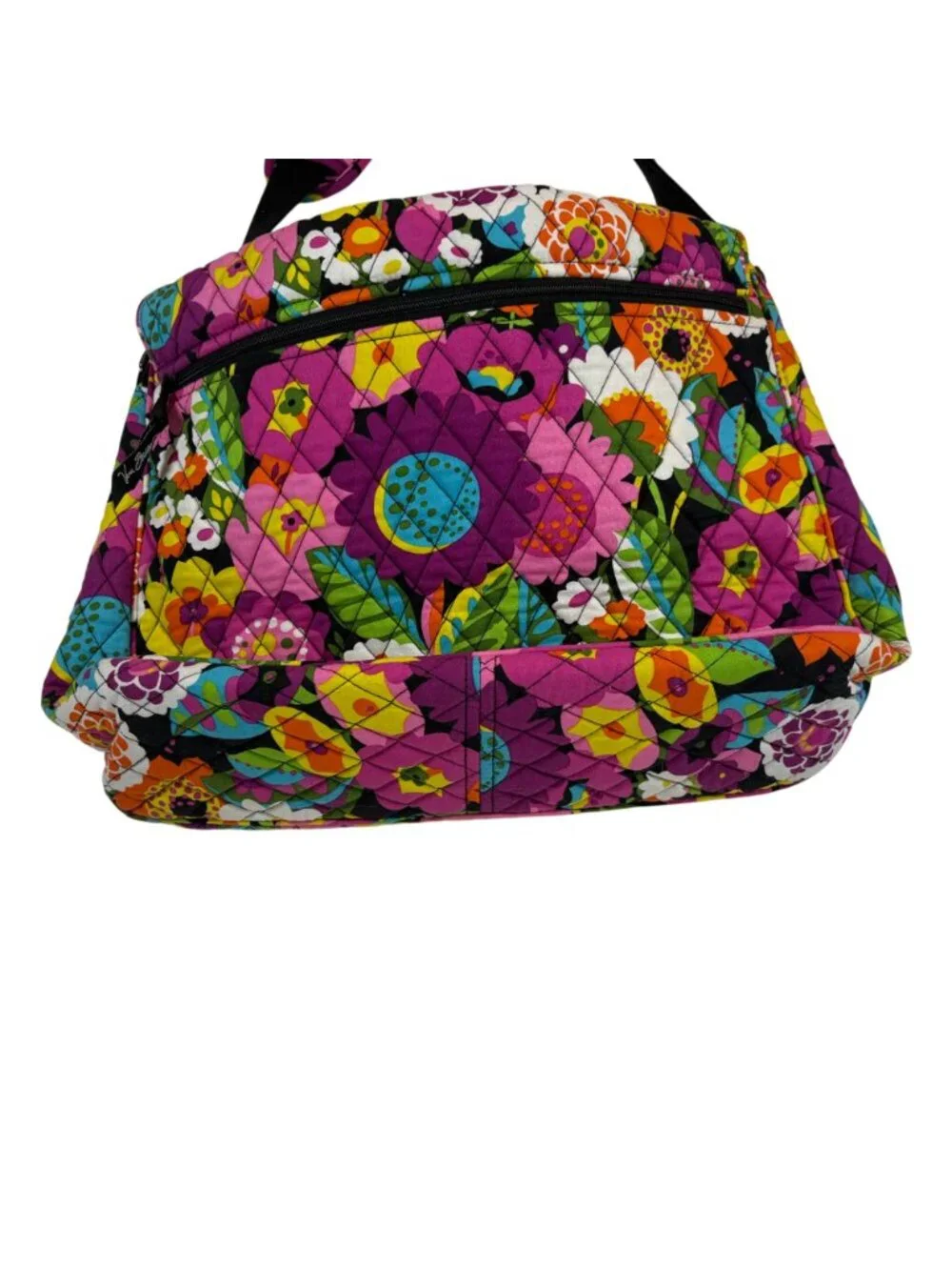 Vera Bradley Va Va Bloom Messenger Bag Floral Adjustable Strap